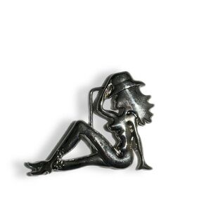 Cowgirl belt buckle vintage